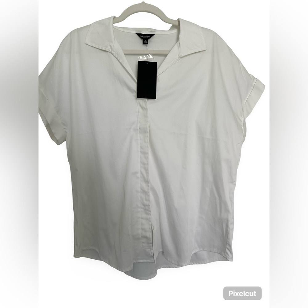 White Short Sleeve Blouse